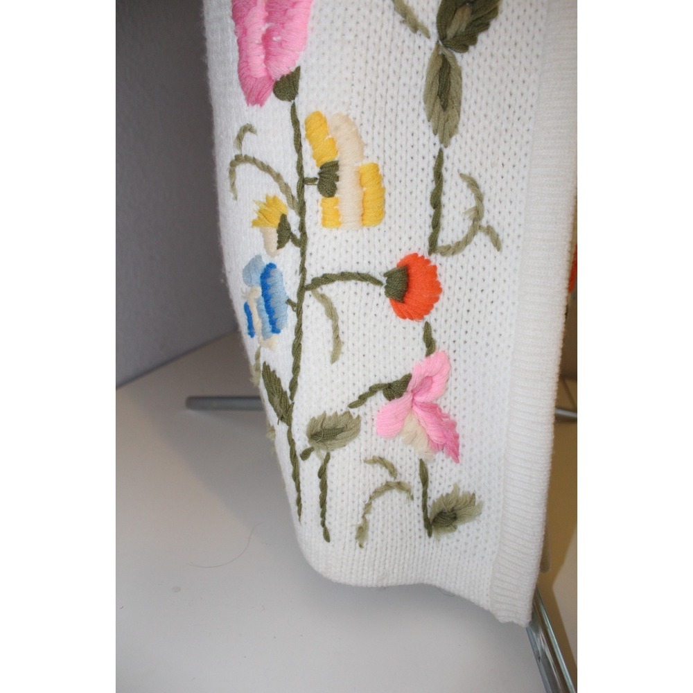 VTG  lrg Phoenix Tokyo long Cardigan cottage core grandma core knit‎ - Picture 5 of 11